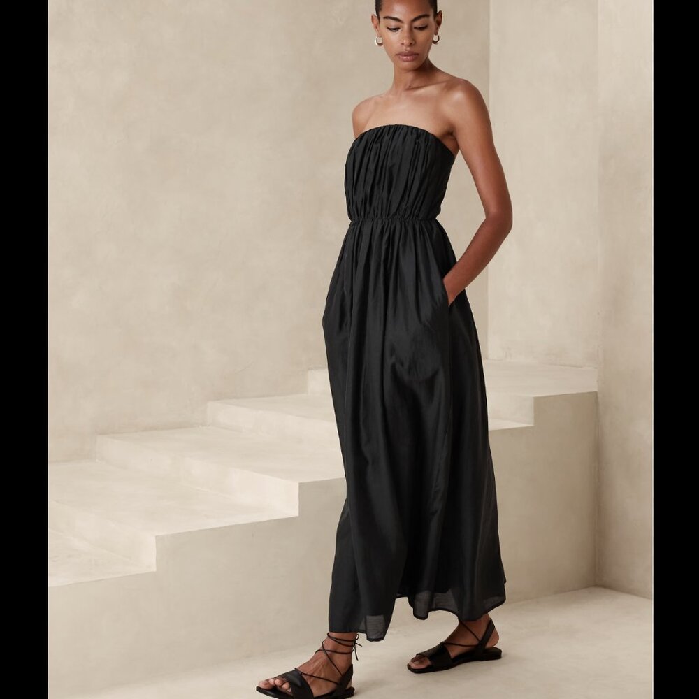 NWT BANANA REPUBLIC ORGANZA MAXI DRESS